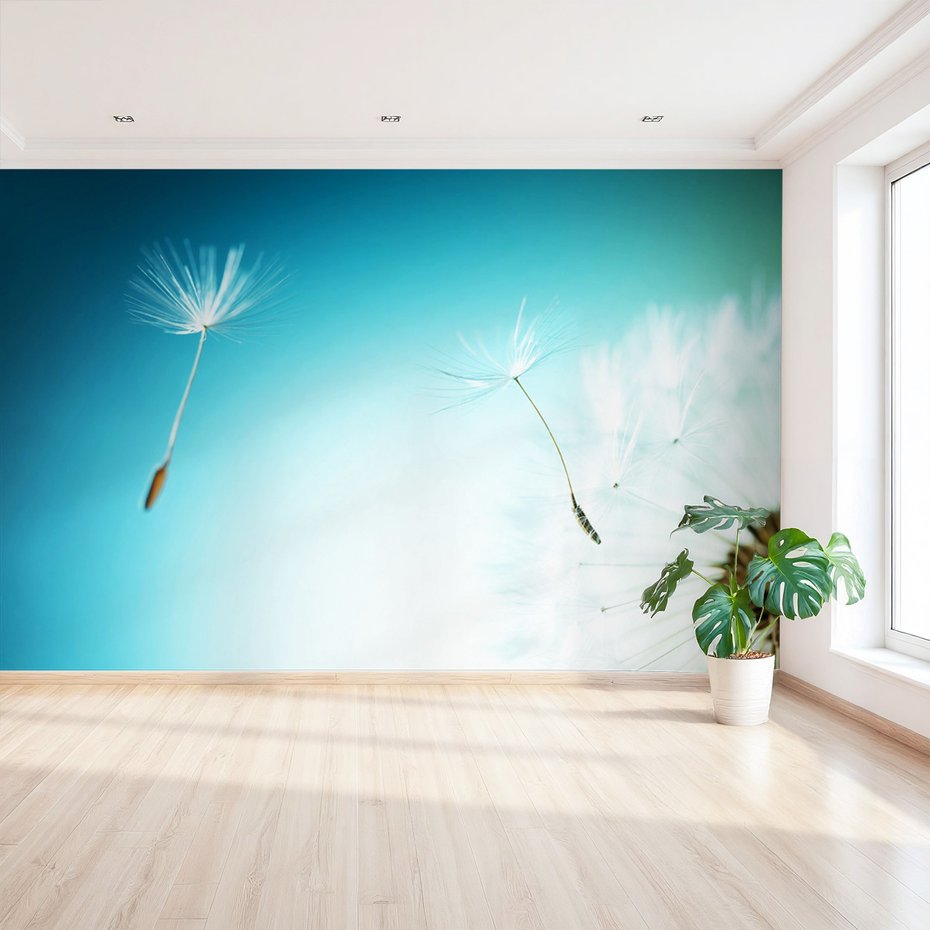 Fototapeta - dmuchawiec, nasiona, natura