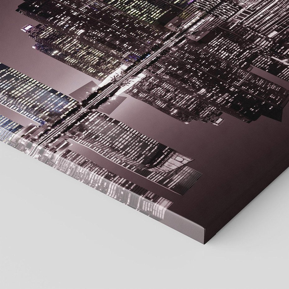 Obraz na płótnie - miasto, budynki, odbicie