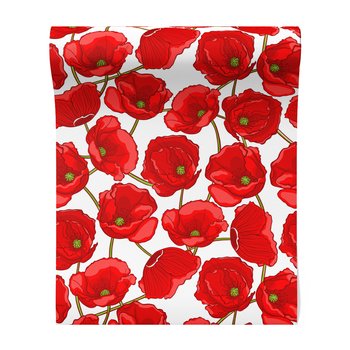 Tapeta - kwiaty, maki, wzór