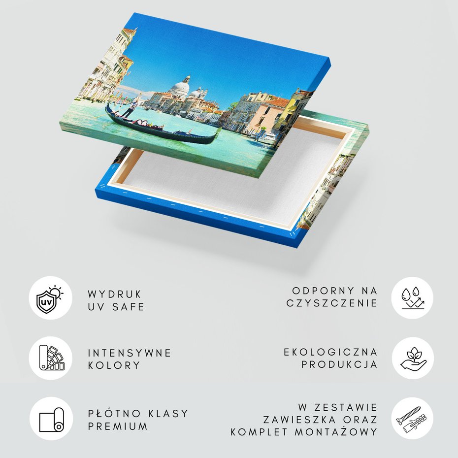 Obraz na płótnie - Wenecja, gondola, miasto