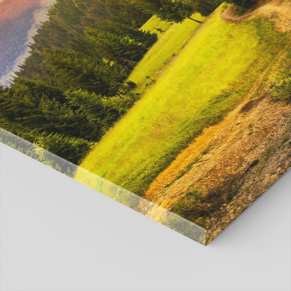 Obraz na płótnie - las, góry, krajobraz