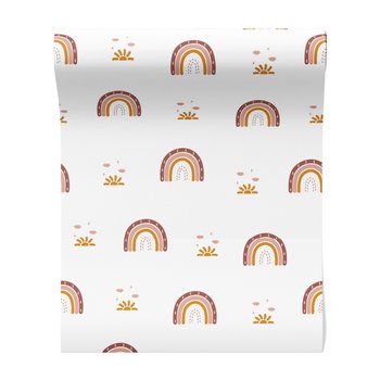 Tapeta - dziecięca, tęcza, słońce, kropla