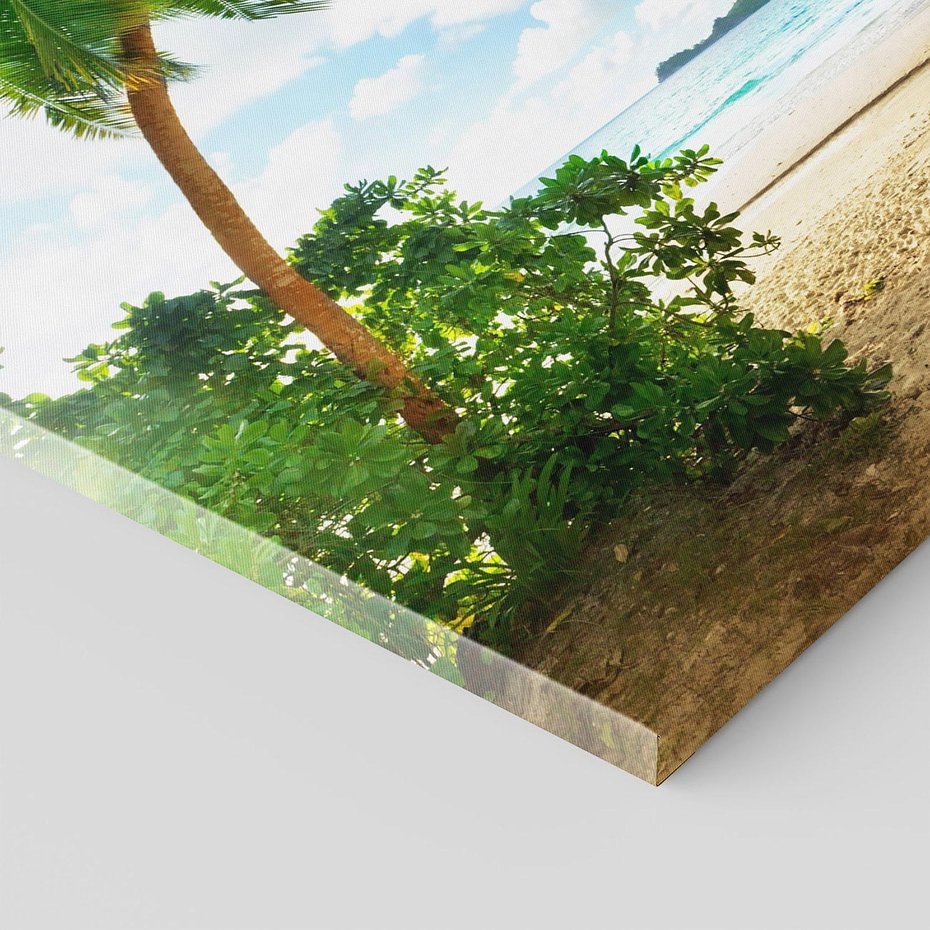 Obraz na płótnie - plaża, palmy, morze
