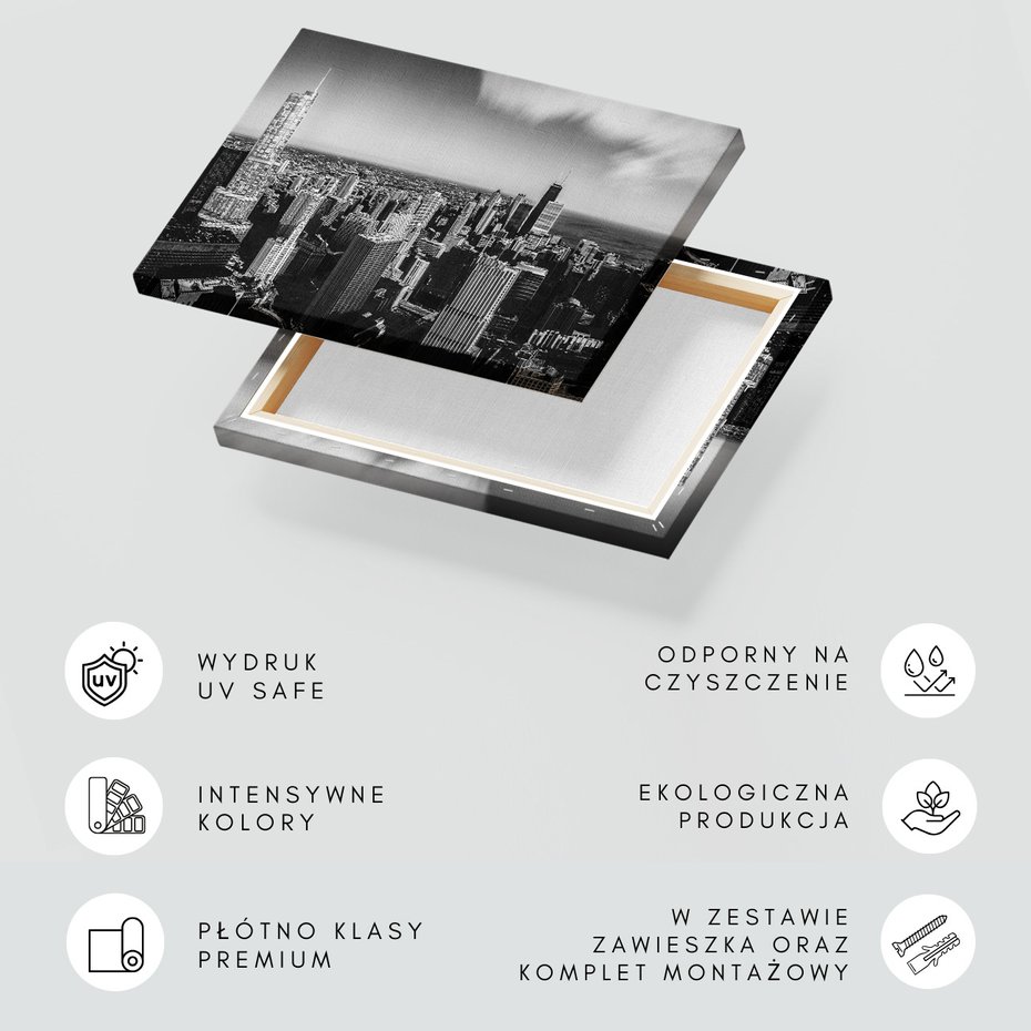 Obraz na płótnie - miasto, budynki, panorama