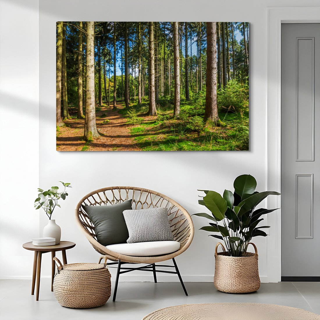 Obraz na płótnie - las, drzewa, natura