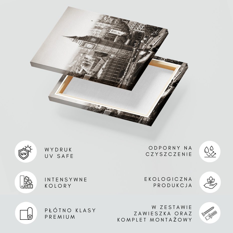 Obraz na płótnie - Big Ben, Londyn, miasto