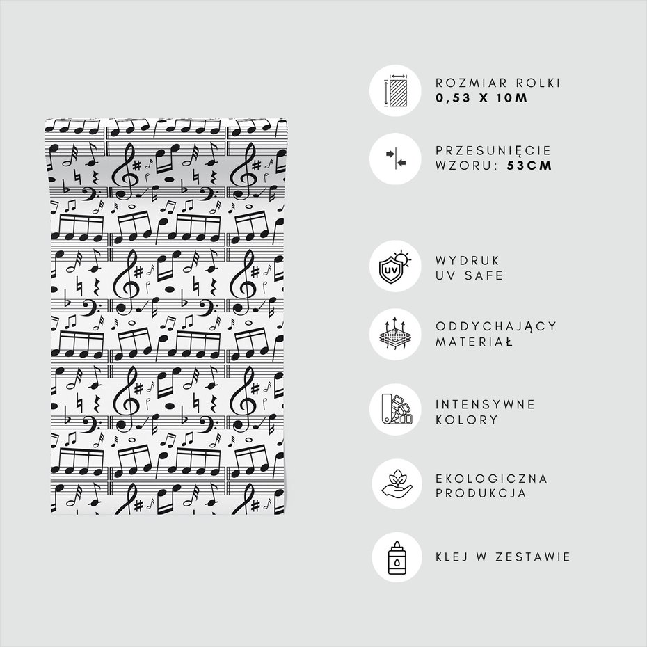 Tapeta - muzyka, nuty, kluczwiolinowy