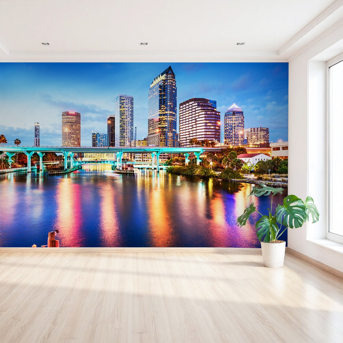 Fototapeta - miasto, most, woda