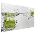Obraz na płótnie - jabłka, woda, świeżość