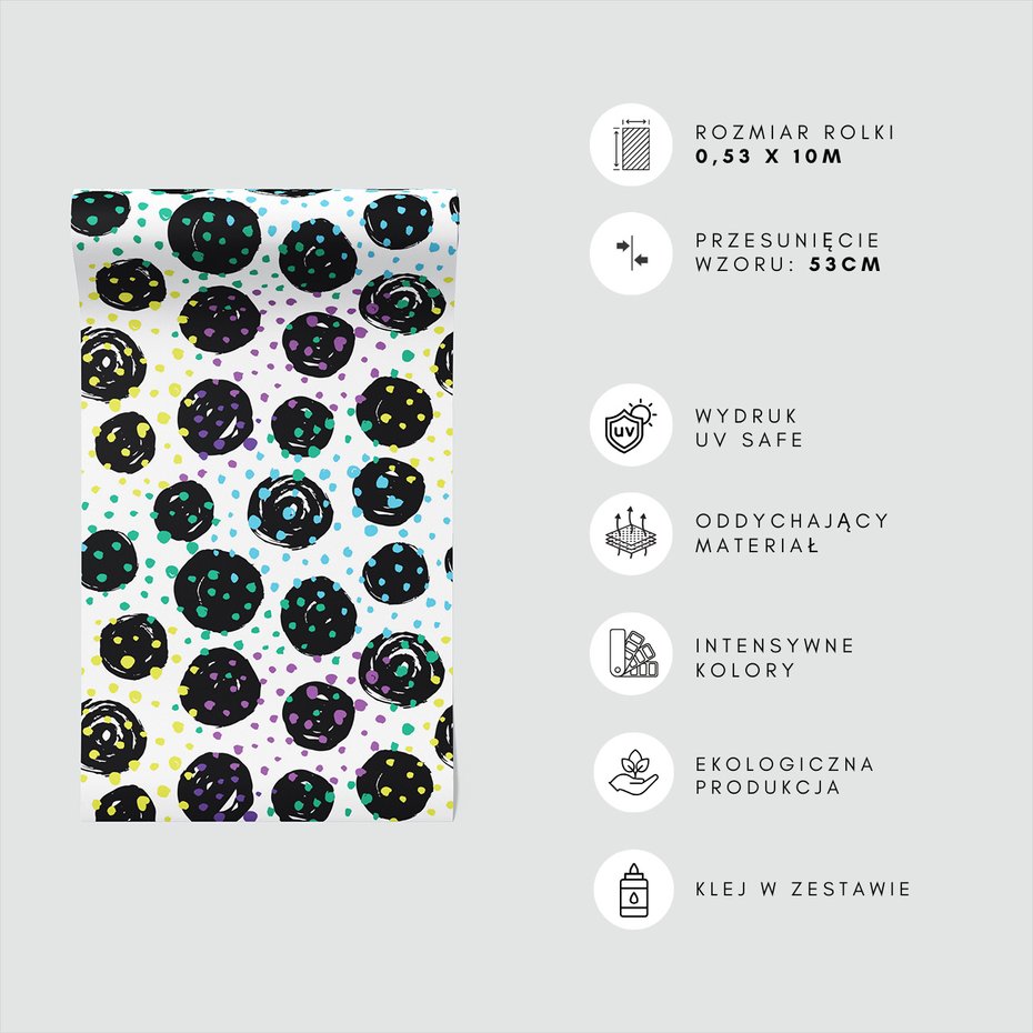 Tapeta - kropki, okręgi, abstrakcja