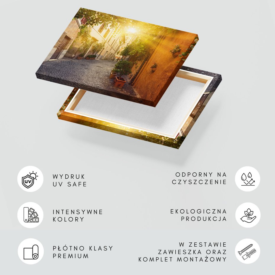 Obraz na płótnie - uliczka, miasto, architektura