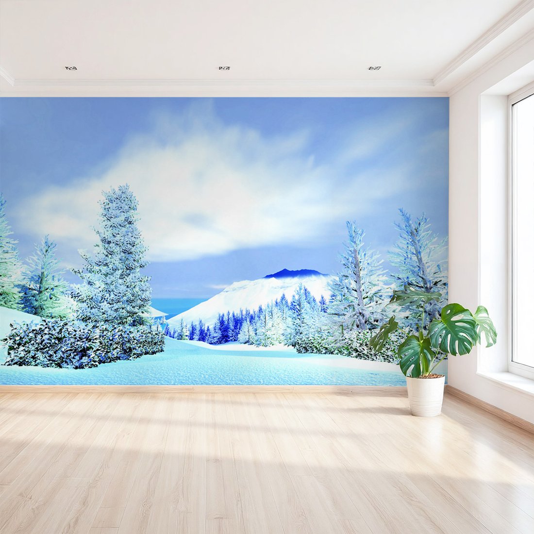 Fototapeta - zima, śnieg, góry