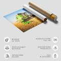 Fototapeta - żniwa, kombajn, pole