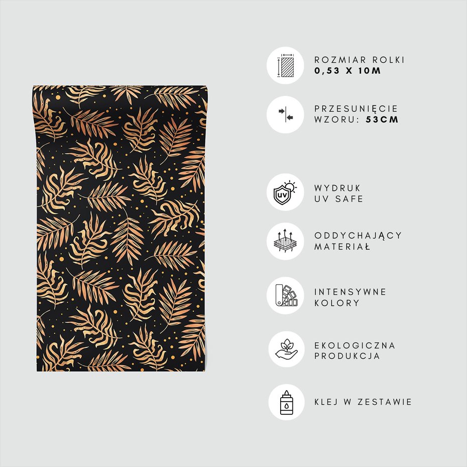 Tapeta - liście, tło, ornamenty