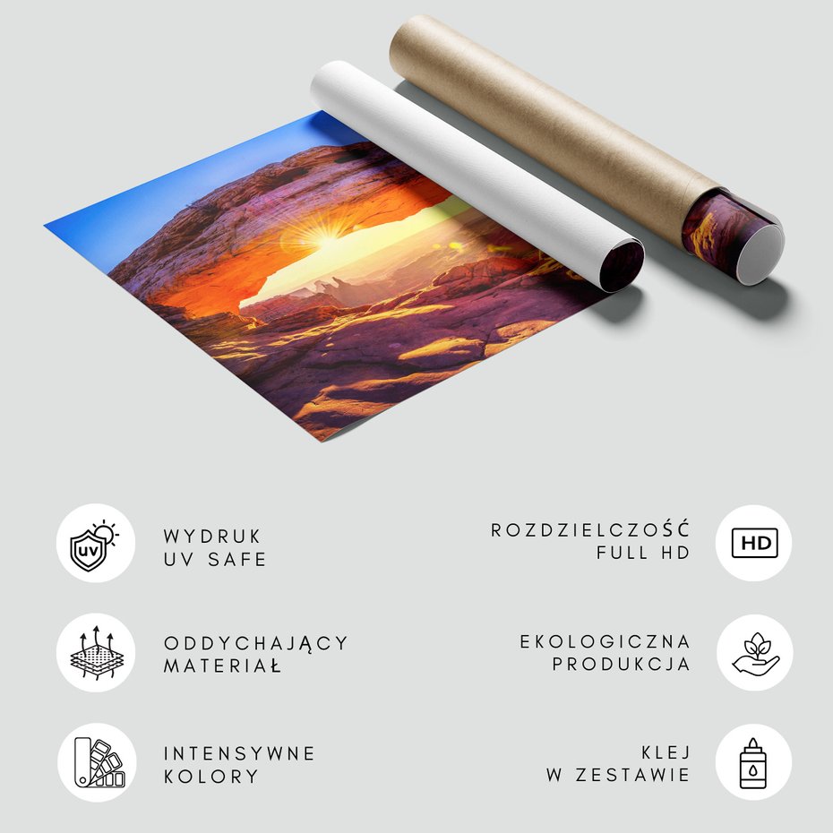 Fototapeta - kanion, skały, słońce