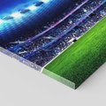 Obraz na płótnie - stadion, trawa, kibice