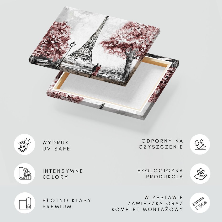 Obraz na płótnie - wieża Eiffla, Paryż, miasto