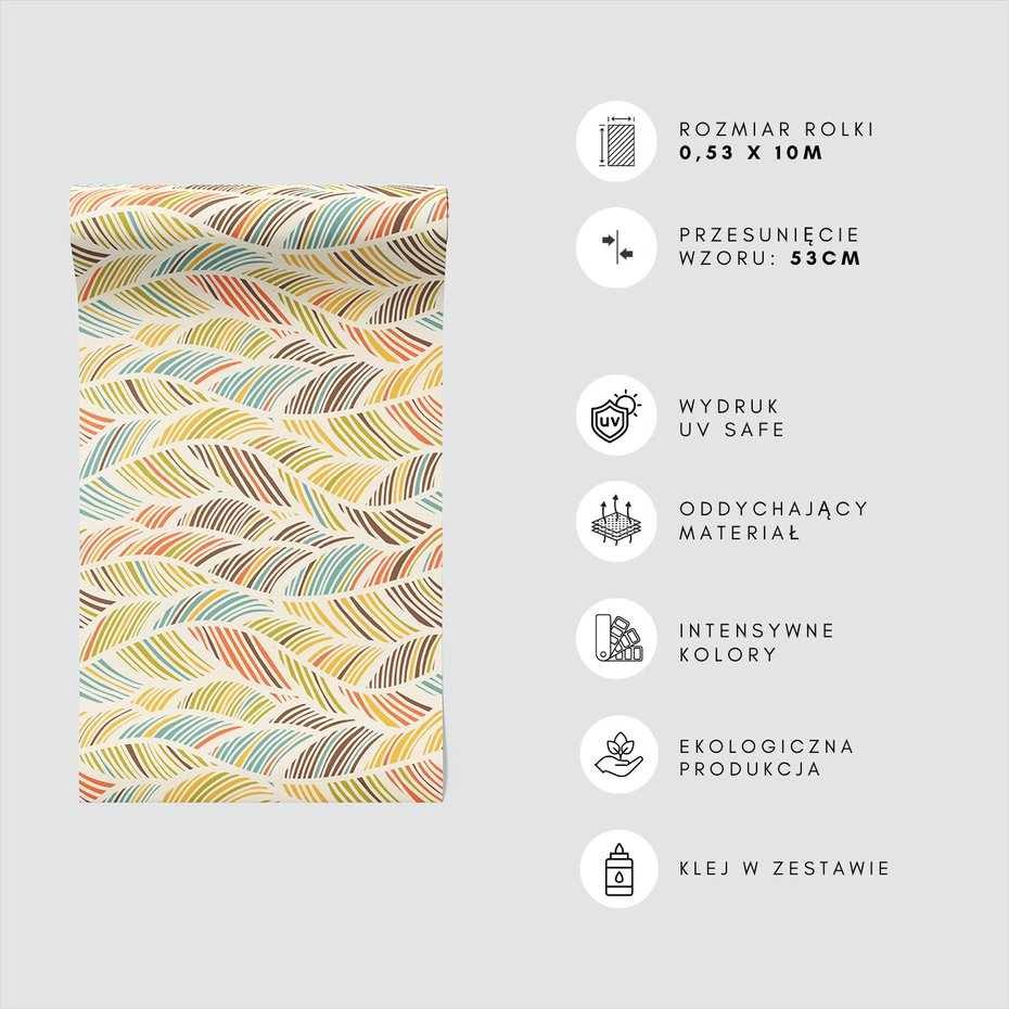 Tapeta - linie, wzgórza, fale