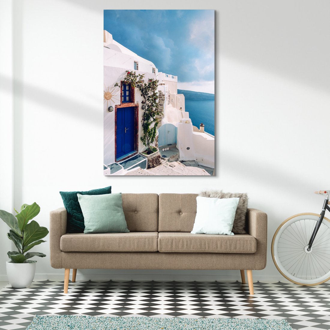 Obraz na płótnie - Santorini, Grecja, morze