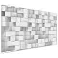 Obraz na płótnie - abstrakcja, kostki, biały