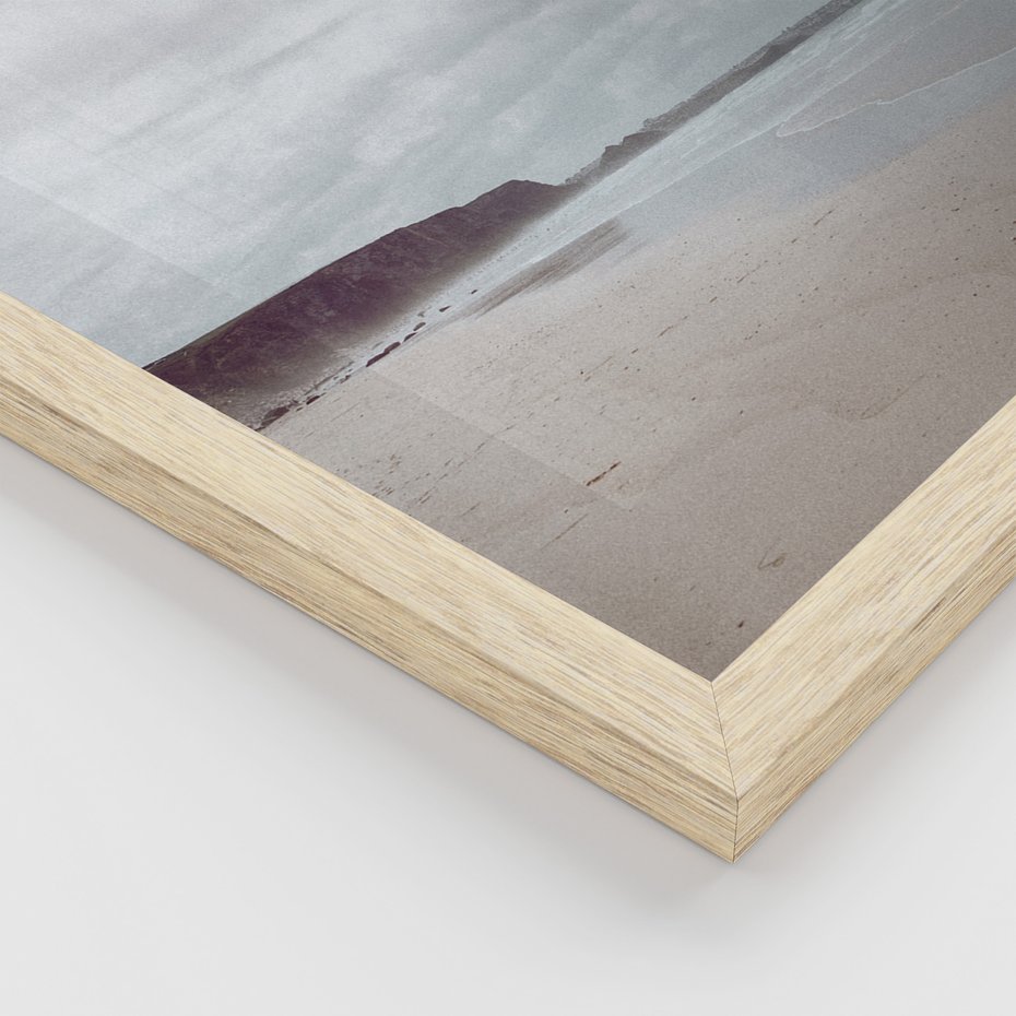 Zestaw obrazy w ramie, plakaty - morze, plaża, krajobraz - rama drewno