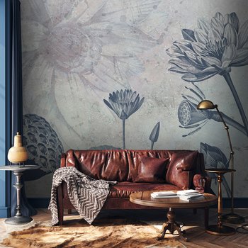 Fototapeta - loft, kwiaty, lilie