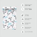 Tapeta - dziecięca, panda, chmura, spirala