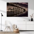 Obraz na płótnie - Brooklyn Bridge, Nowy Jork, miasto