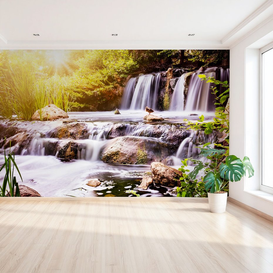 Fototapeta - wodospad, natura, woda