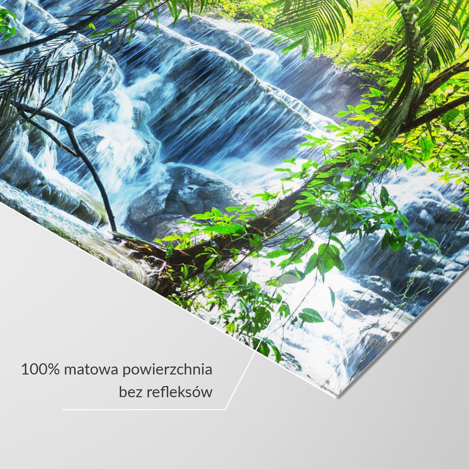 Fototapeta - wodospad, las, natura