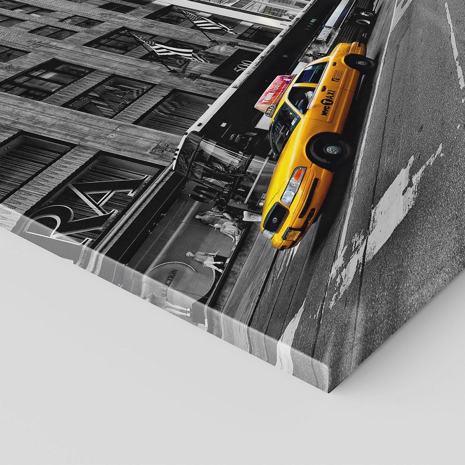 Obraz na płótnie - taxi, miasto, ulica