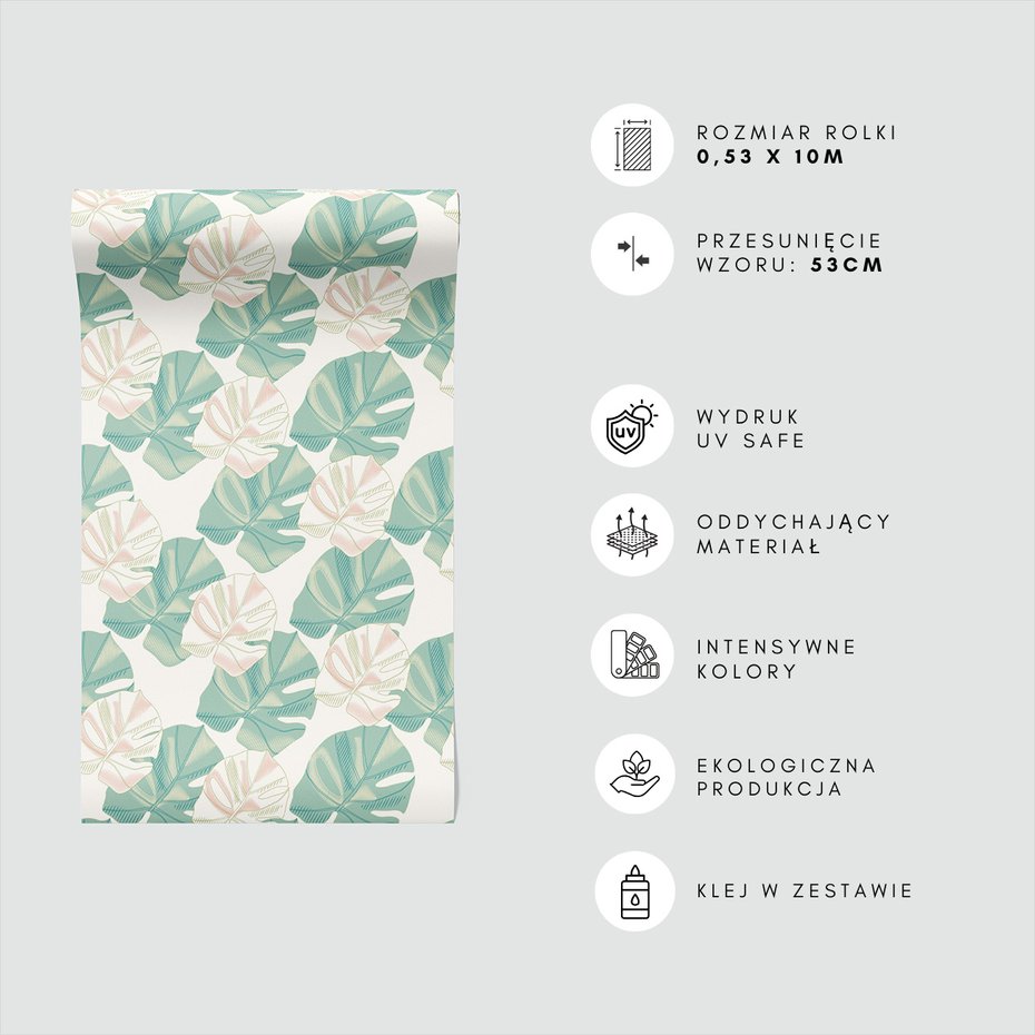 Tapeta - liście, monstera, natura