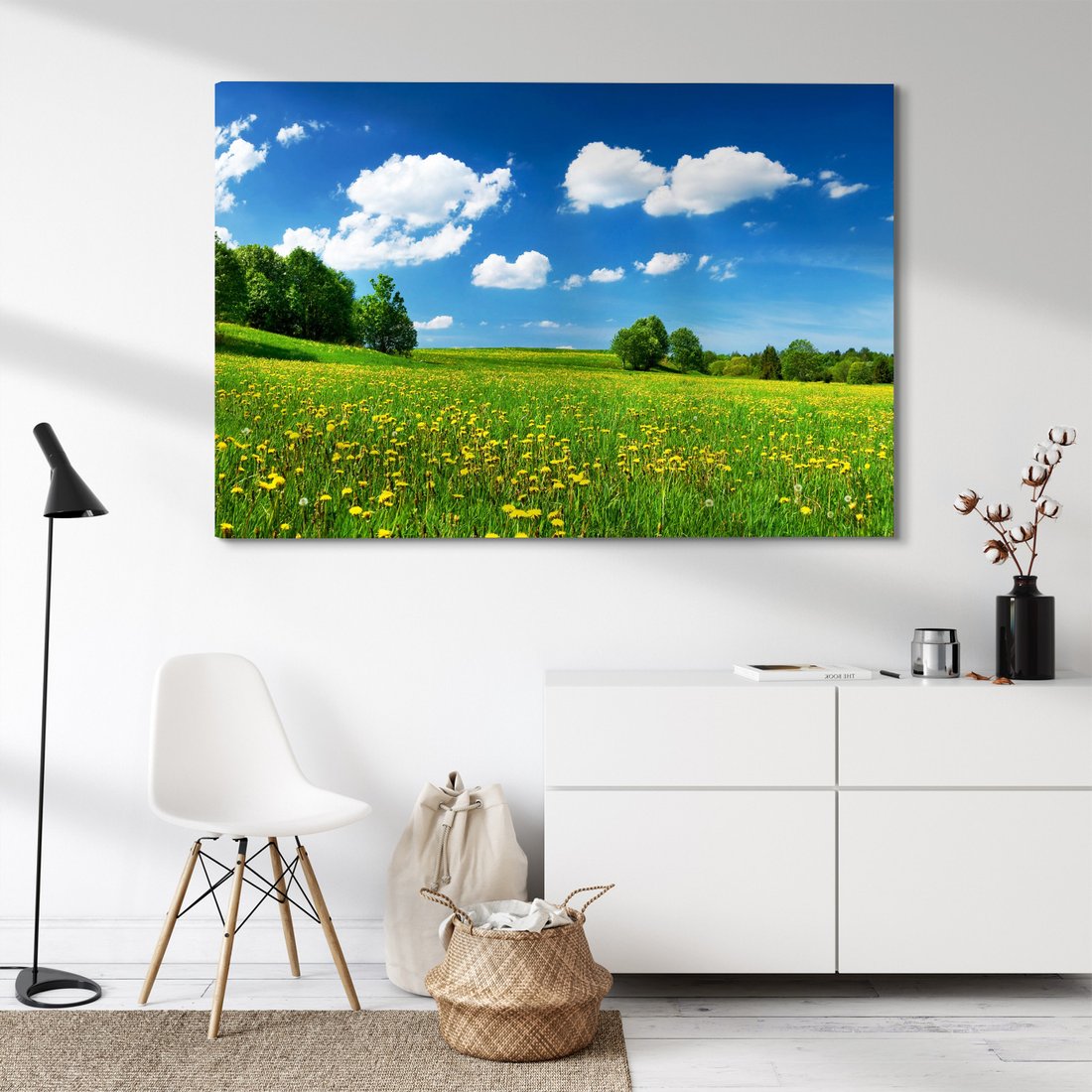 Obraz na płótnie - łąka, kwiaty, lato