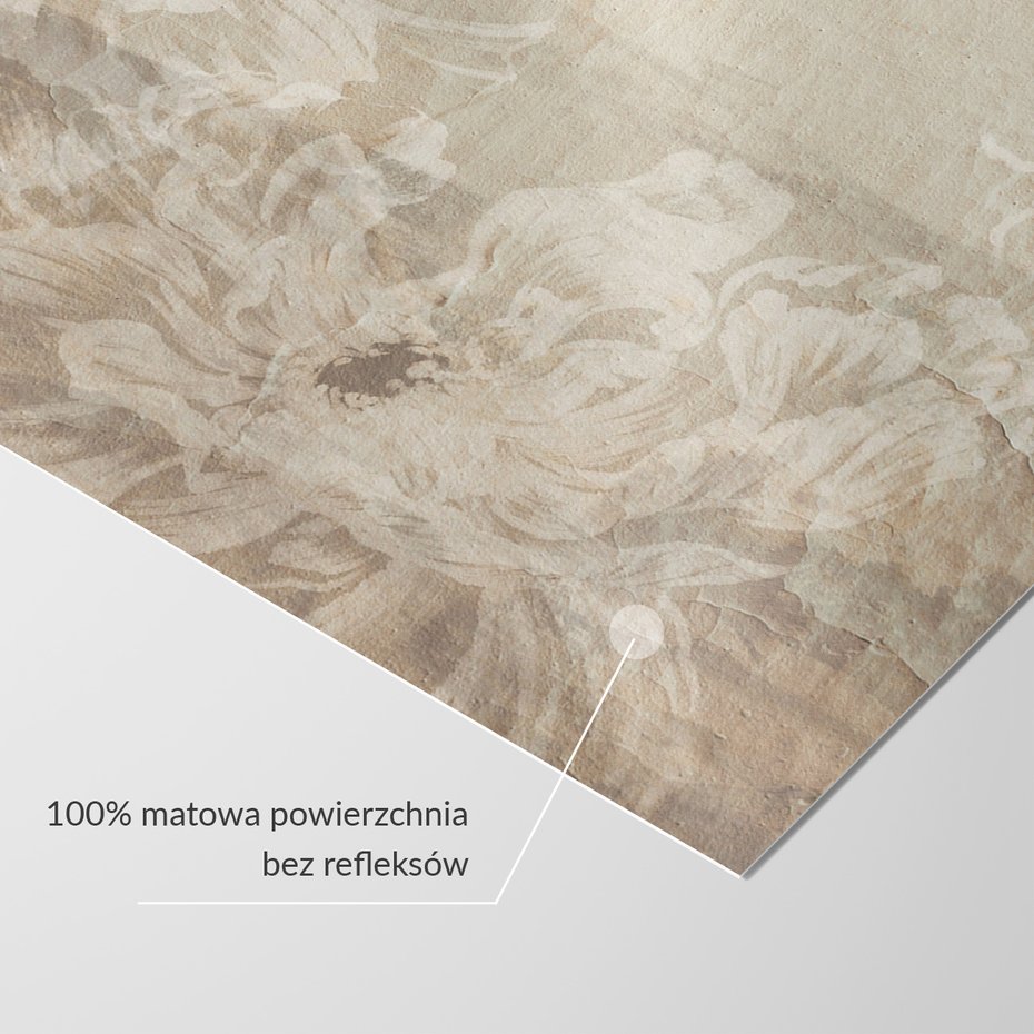 Fototapeta - loft, kwiaty, mural