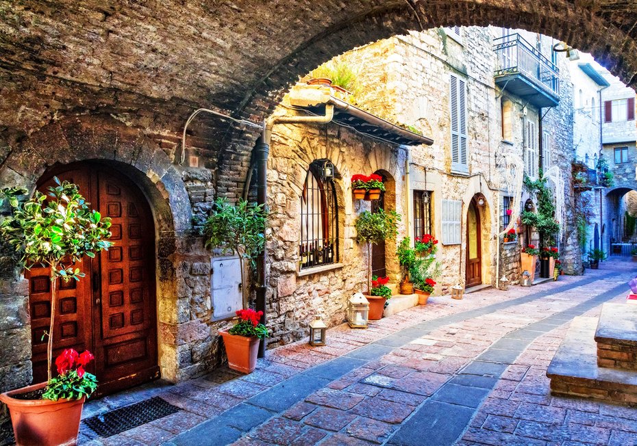 Fototapeta - uliczka, miasto, architektura