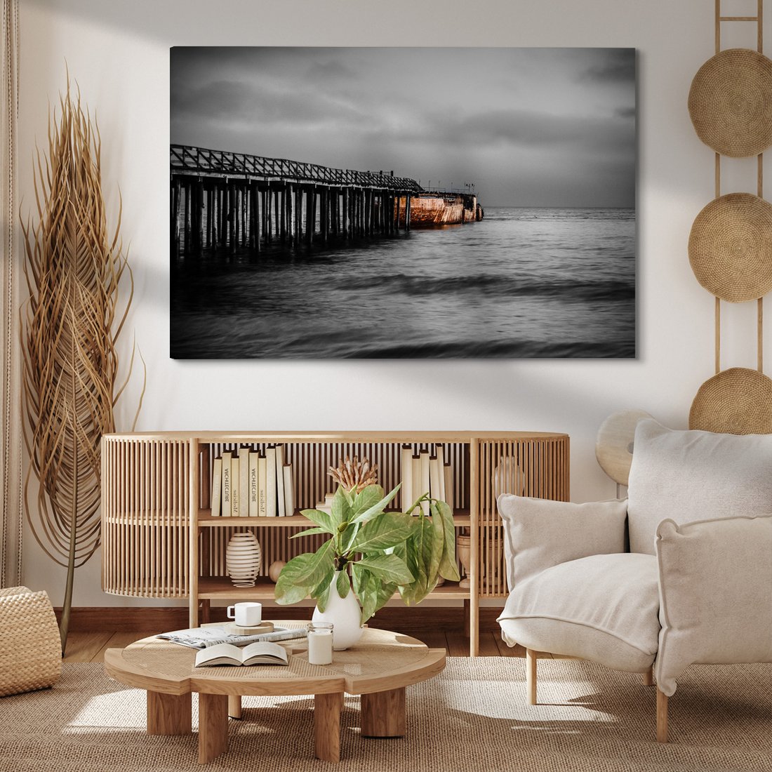 Obraz na płótnie - morze, molo, woda