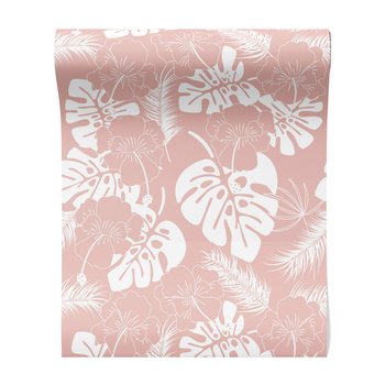 Tapeta - liście, kwiaty, tło