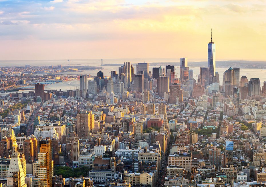 Fototapeta - miasto, panorama, drapacze chmur