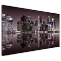 Obraz na płótnie - miasto, budynki, odbicie
