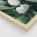 Zestaw obrazy w ramie, plakaty - liście, tropikalne, roślina - rama drewno