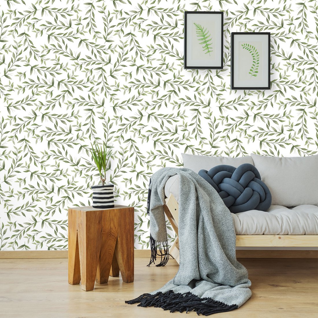 Tapeta - liście, gałązki, natura