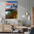 Obraz na płótnie - góry, jezioro, krajobraz