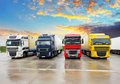 Fototapeta - ciężarówki, transport, logistyka