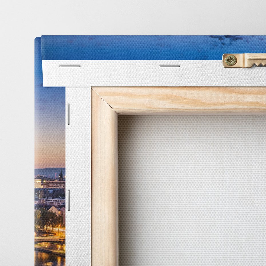 Obraz na płótnie - miasto, most, rzeka