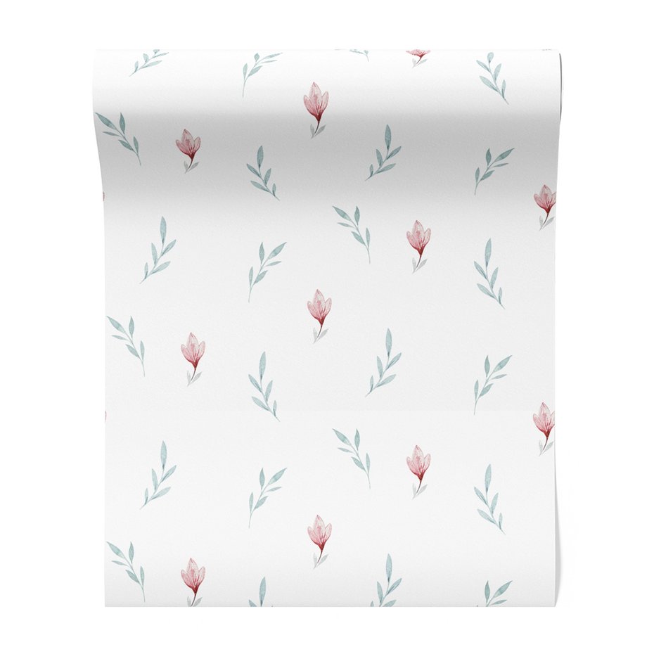 Tapeta - kwiaty, liście, tło