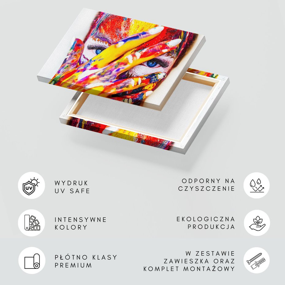 Obraz na płótnie - farby, kolory, abstrakcja