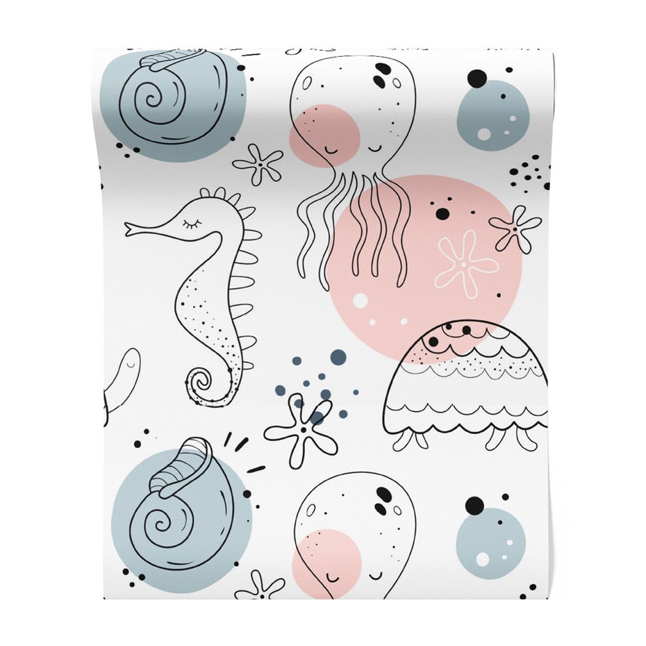 Tapeta - dziecięca, morze, zwierzęta