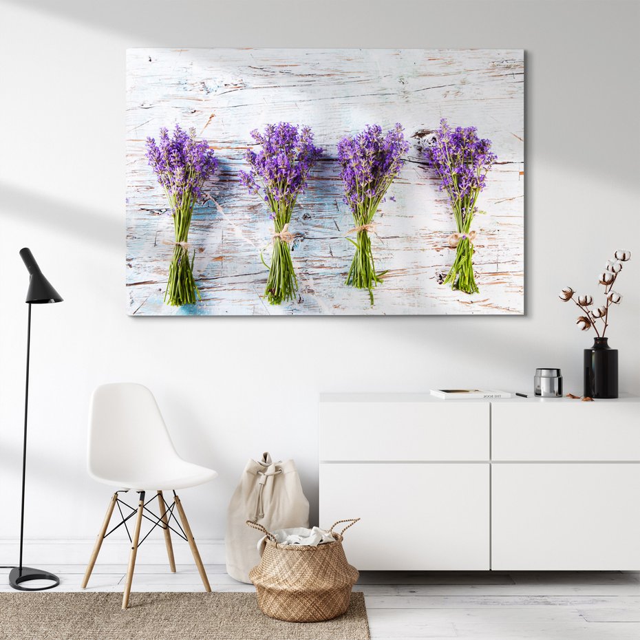 Obraz na płótnie - lawenda, kwiaty, bukiet