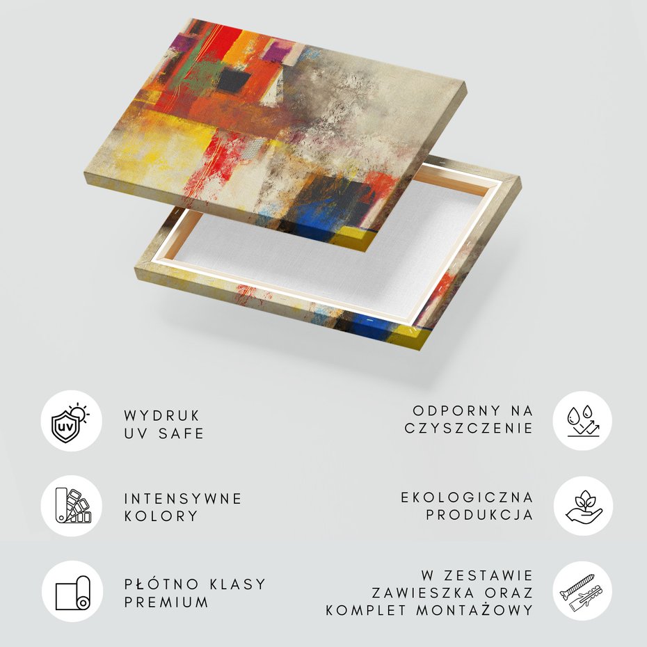 Obraz na płótnie - abstrakcja, sztuka, kolory