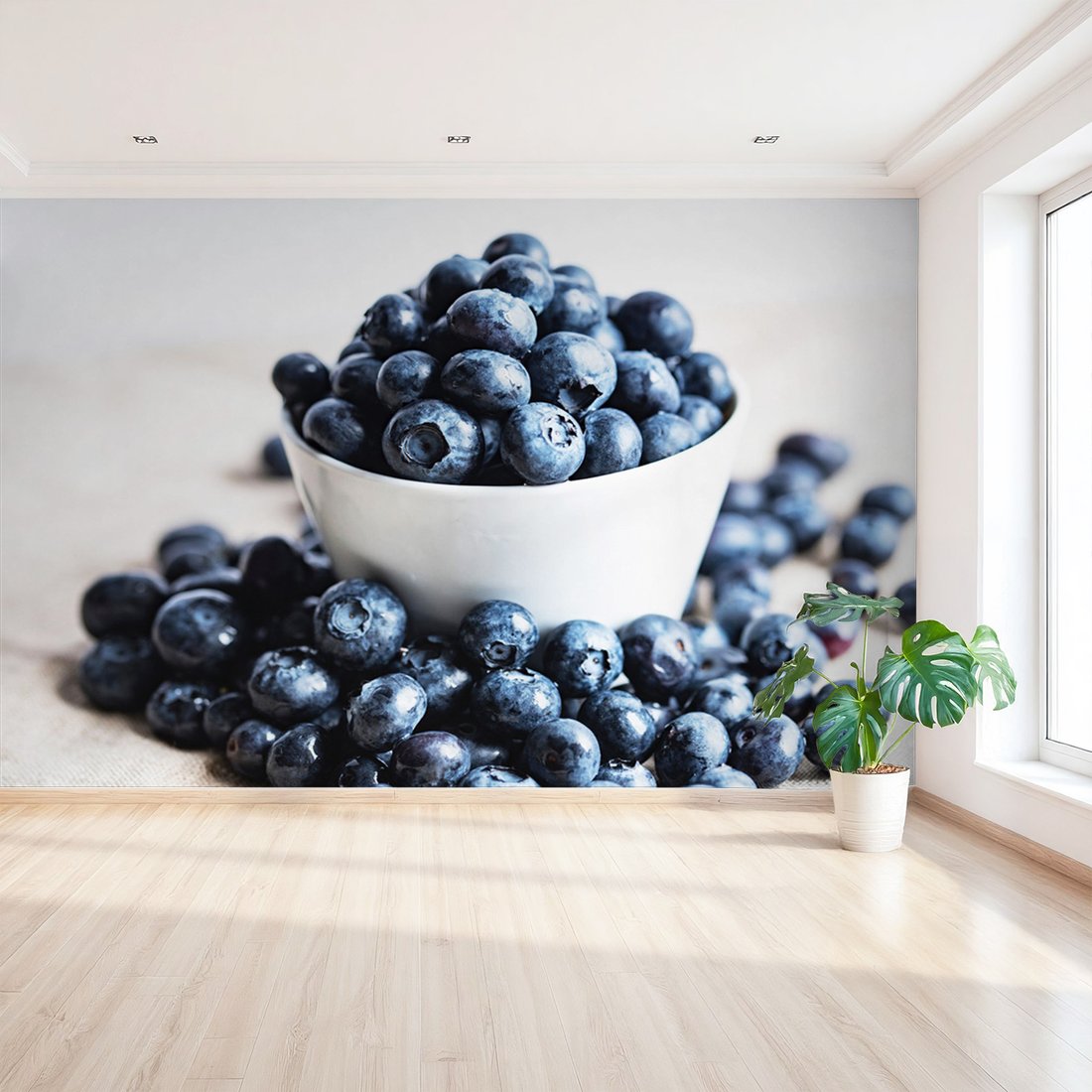 Fototapeta - jagody, miska, owoce